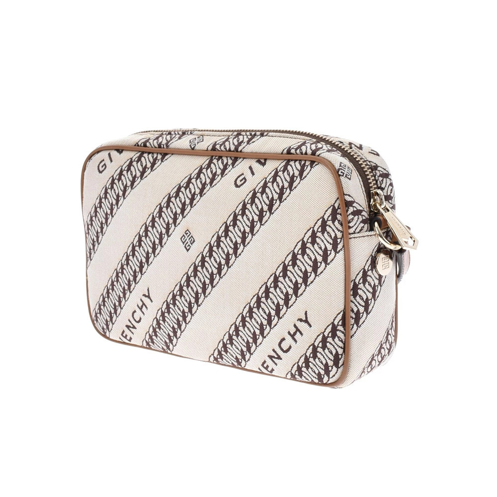 Givenchy Canvas Bag Bond Shoulder Beige Tan